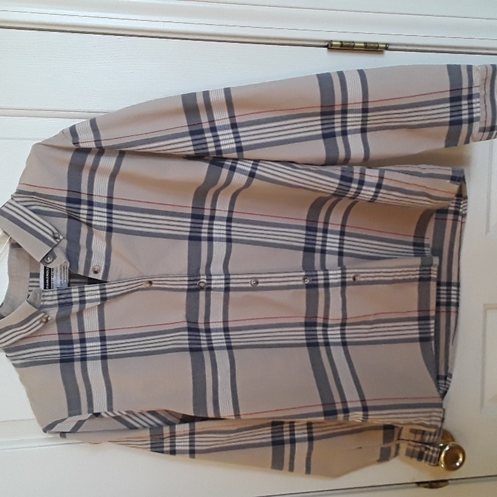 Panhandle Slim plaid shirt 100% cotton size large - Picture 2 of 6